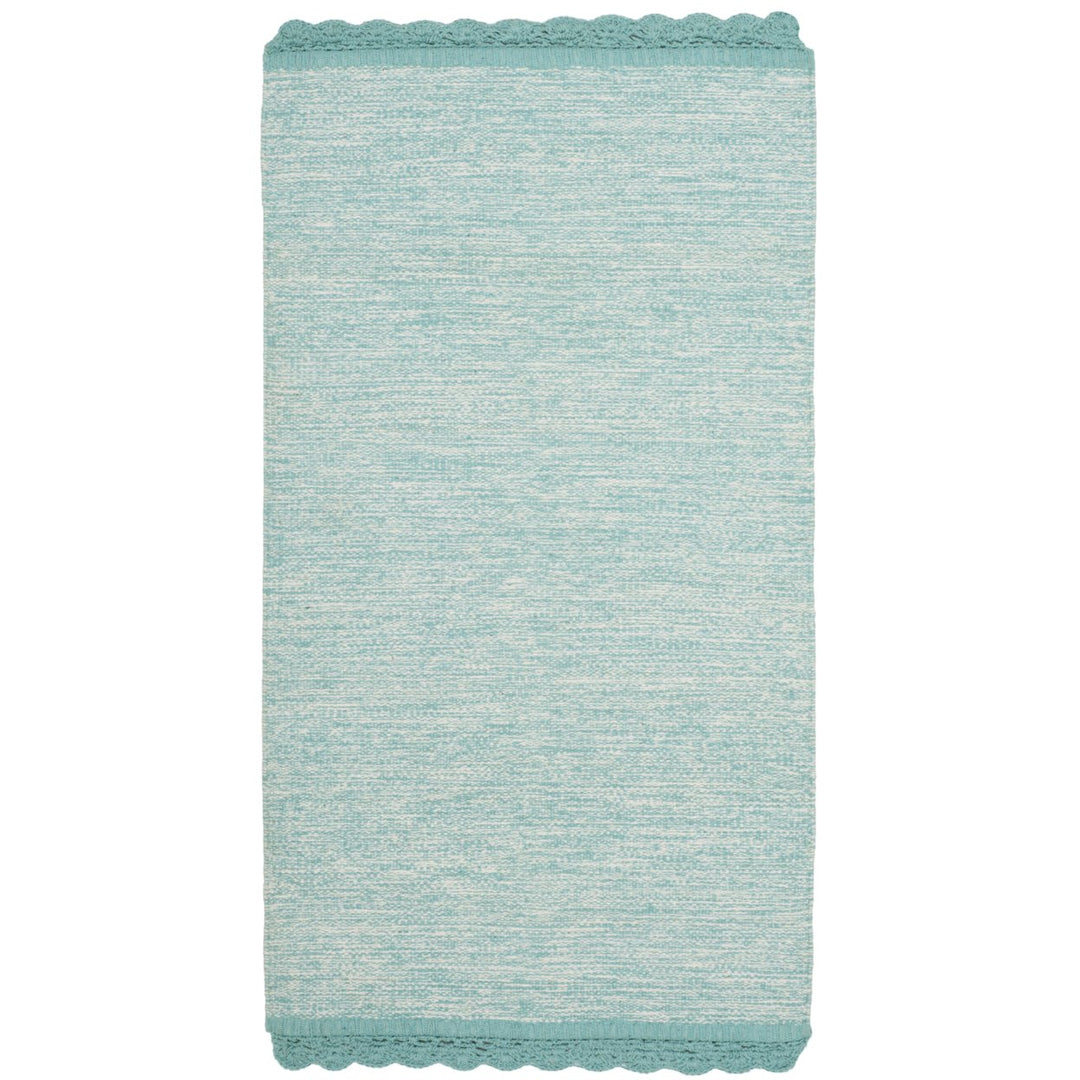 SAFAVIEH Montauk MTK615E Handwoven Turquoise Rug Image 1