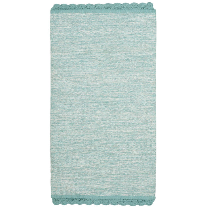 SAFAVIEH Montauk MTK615E Handwoven Turquoise Rug Image 1