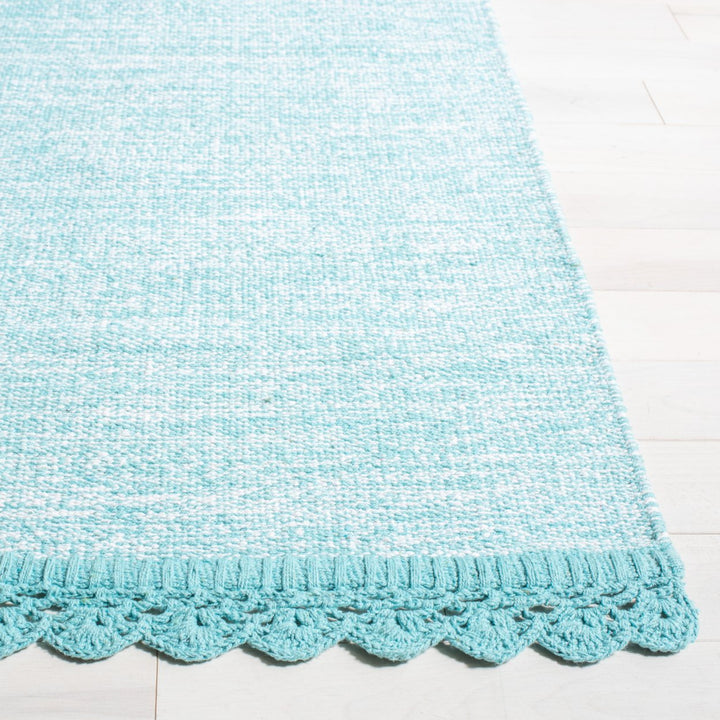 SAFAVIEH Montauk MTK615E Handwoven Turquoise Rug Image 2