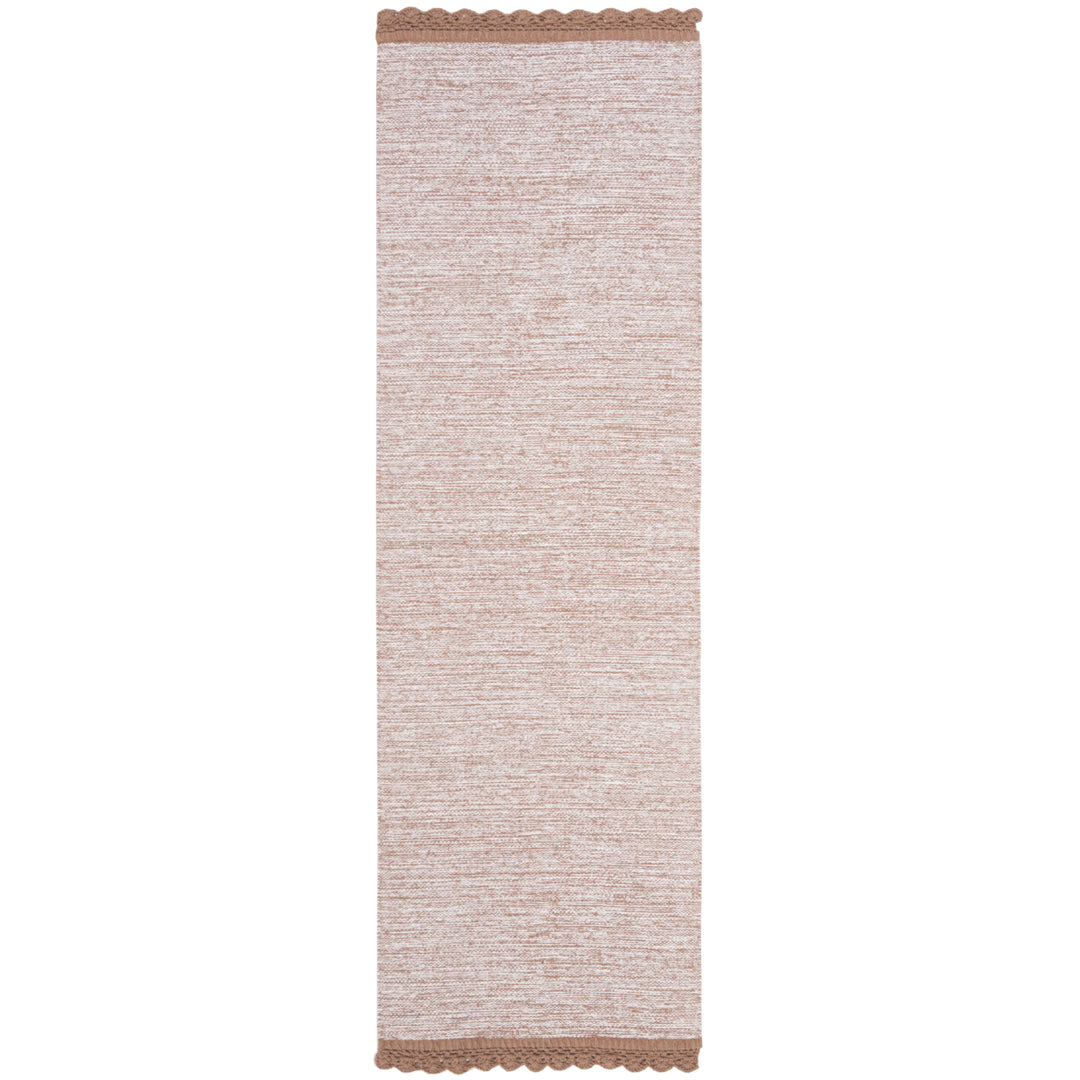 SAFAVIEH Montauk Collection MTK615F Handwoven Brown Rug Image 3