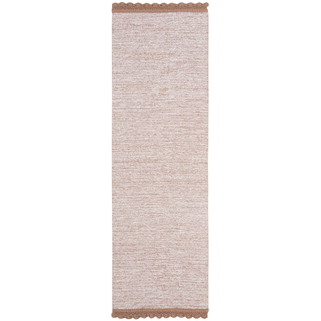 SAFAVIEH Montauk Collection MTK615F Handwoven Brown Rug Image 1