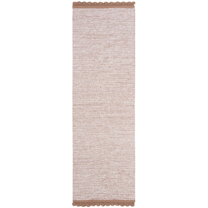 SAFAVIEH Montauk Collection MTK615F Handwoven Brown Rug Image 1