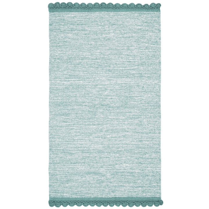 SAFAVIEH Montauk MTK615E Handwoven Turquoise Rug Image 1