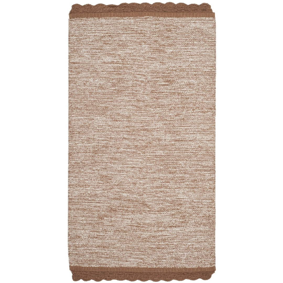 SAFAVIEH Montauk Collection MTK615F Handwoven Brown Rug Image 7