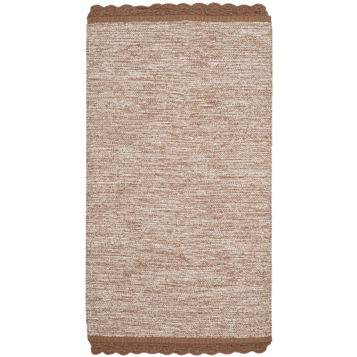 SAFAVIEH Montauk Collection MTK615F Handwoven Brown Rug Image 7