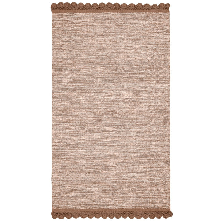 SAFAVIEH Montauk Collection MTK615F Handwoven Brown Rug Image 1