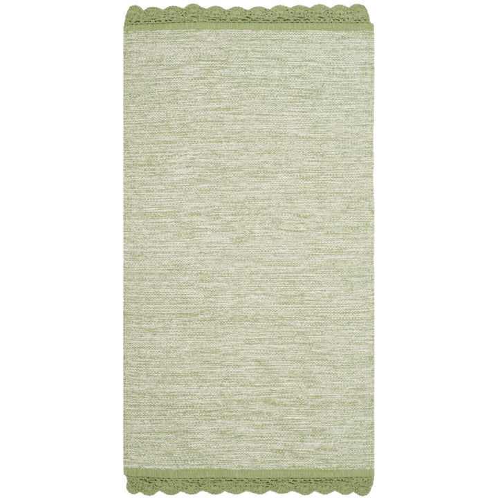 SAFAVIEH Montauk Collection MTK615G Handwoven Green Rug Image 1