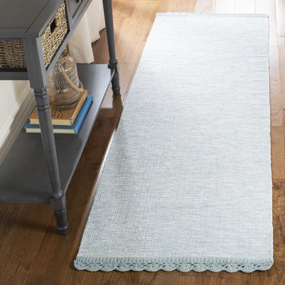 SAFAVIEH Montauk MTK615L Handwoven Light Blue Rug Image 2