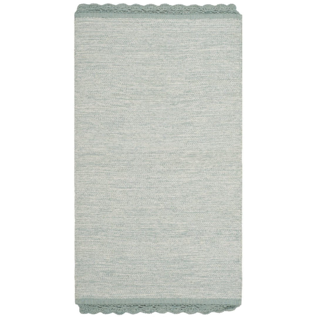 SAFAVIEH Montauk MTK615L Handwoven Light Blue Rug Image 5