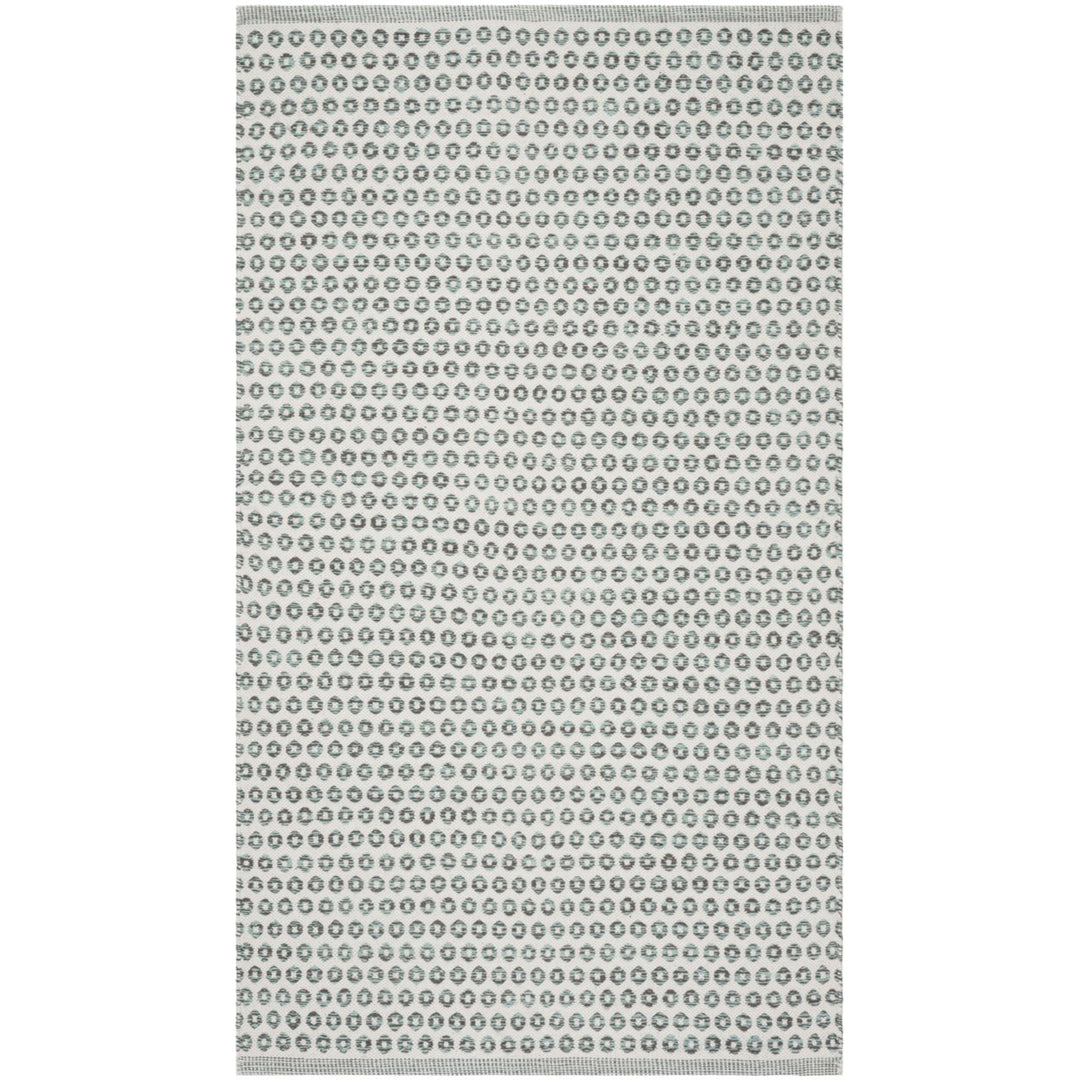 SAFAVIEH Montauk MTK616M Handwoven Slate / Ivory Rug Image 1