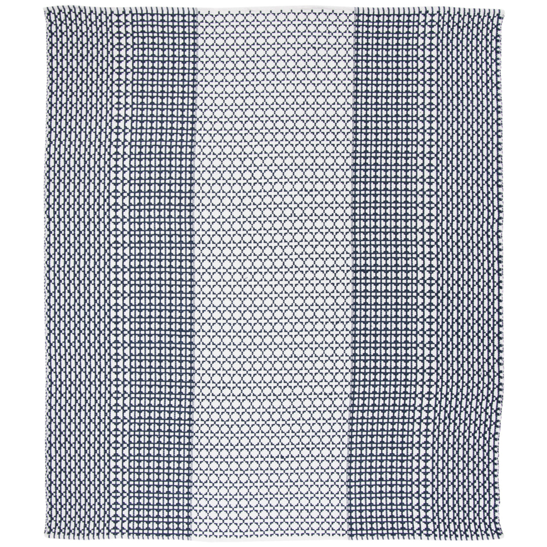 SAFAVIEH Montauk MTK617N Handwoven Navy / Ivory Rug Image 1