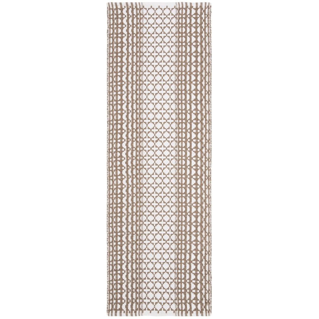 SAFAVIEH Montauk MTK617E Handwoven Taupe / Ivory Rug Image 1