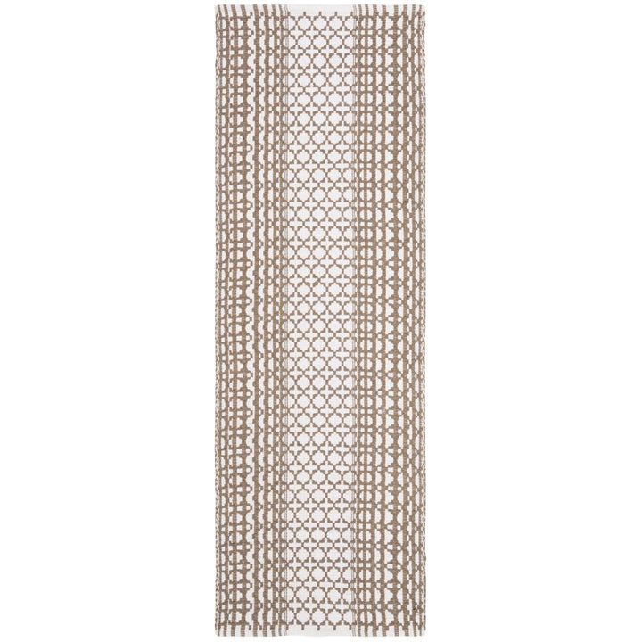 SAFAVIEH Montauk MTK617E Handwoven Taupe / Ivory Rug Image 1