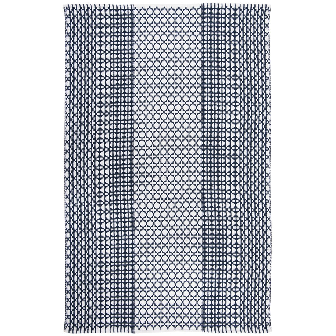 SAFAVIEH Montauk MTK617N Handwoven Navy / Ivory Rug Image 1