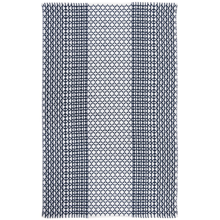 SAFAVIEH Montauk MTK617N Handwoven Navy / Ivory Rug Image 1