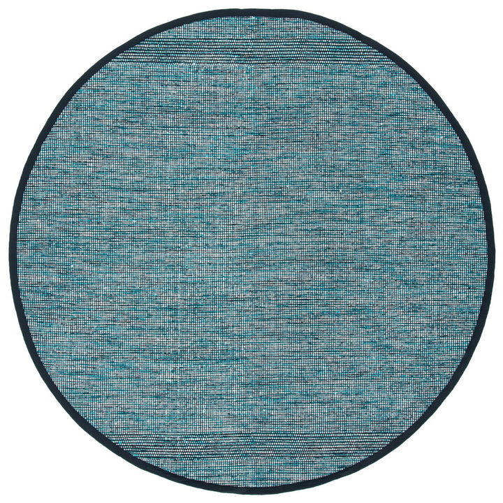 SAFAVIEH Montauk MTK620K Handwoven Turquoise / Black Rug Image 1