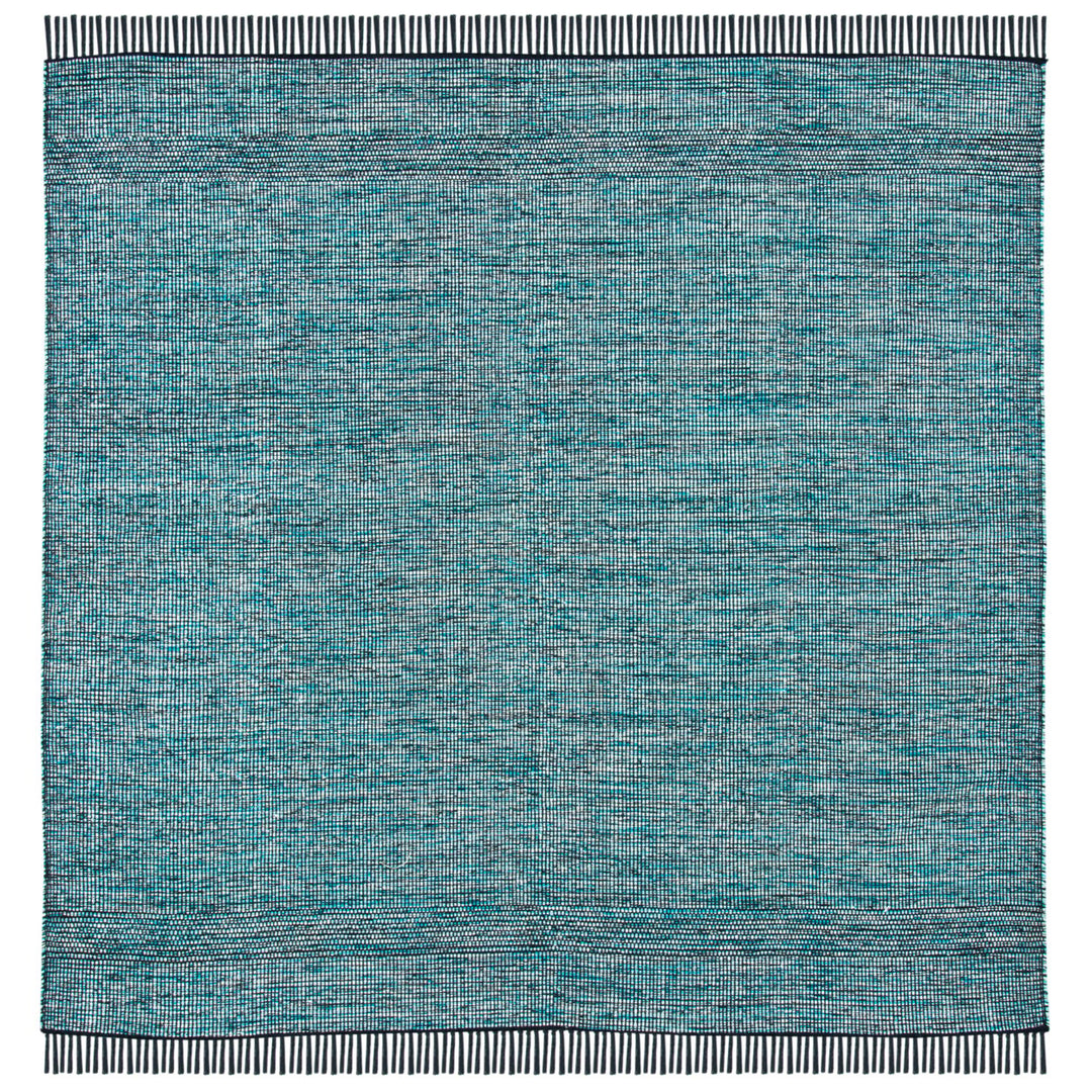 SAFAVIEH Montauk MTK620K Handwoven Turquoise / Black Rug Image 6