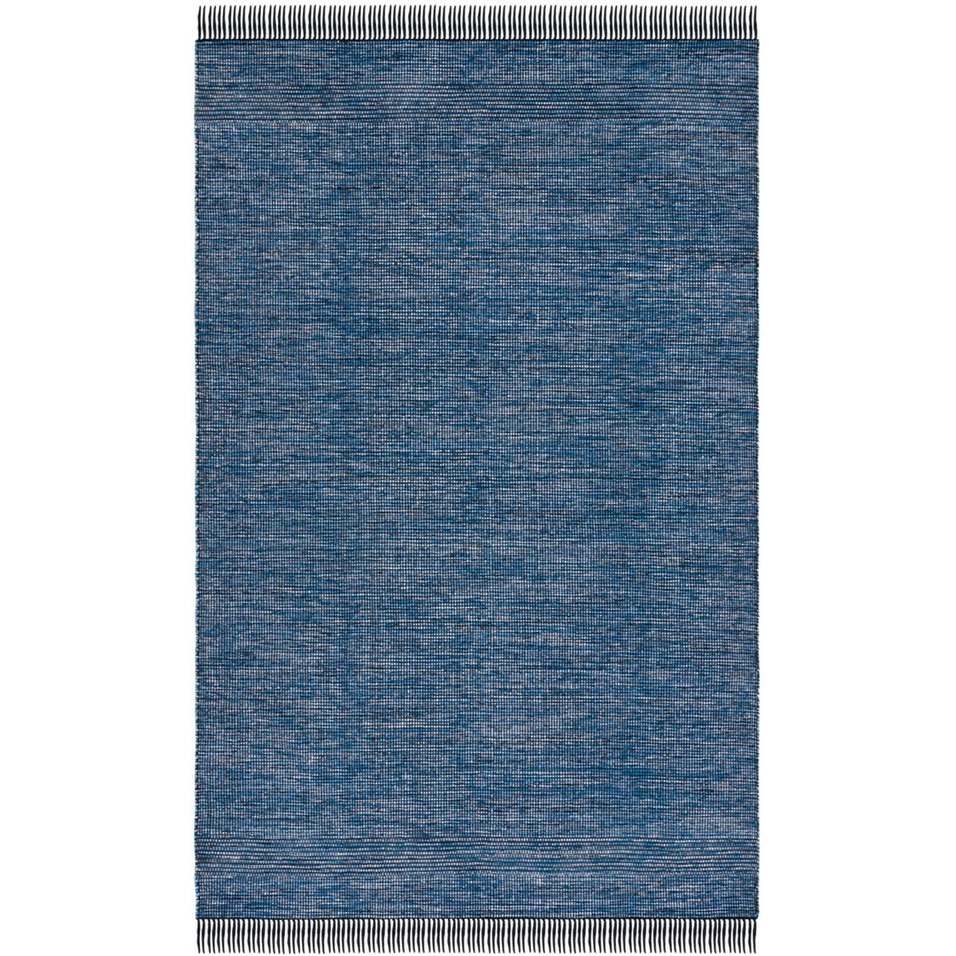 SAFAVIEH Montauk MTK620M Handwoven Blue / Black Rug Image 1