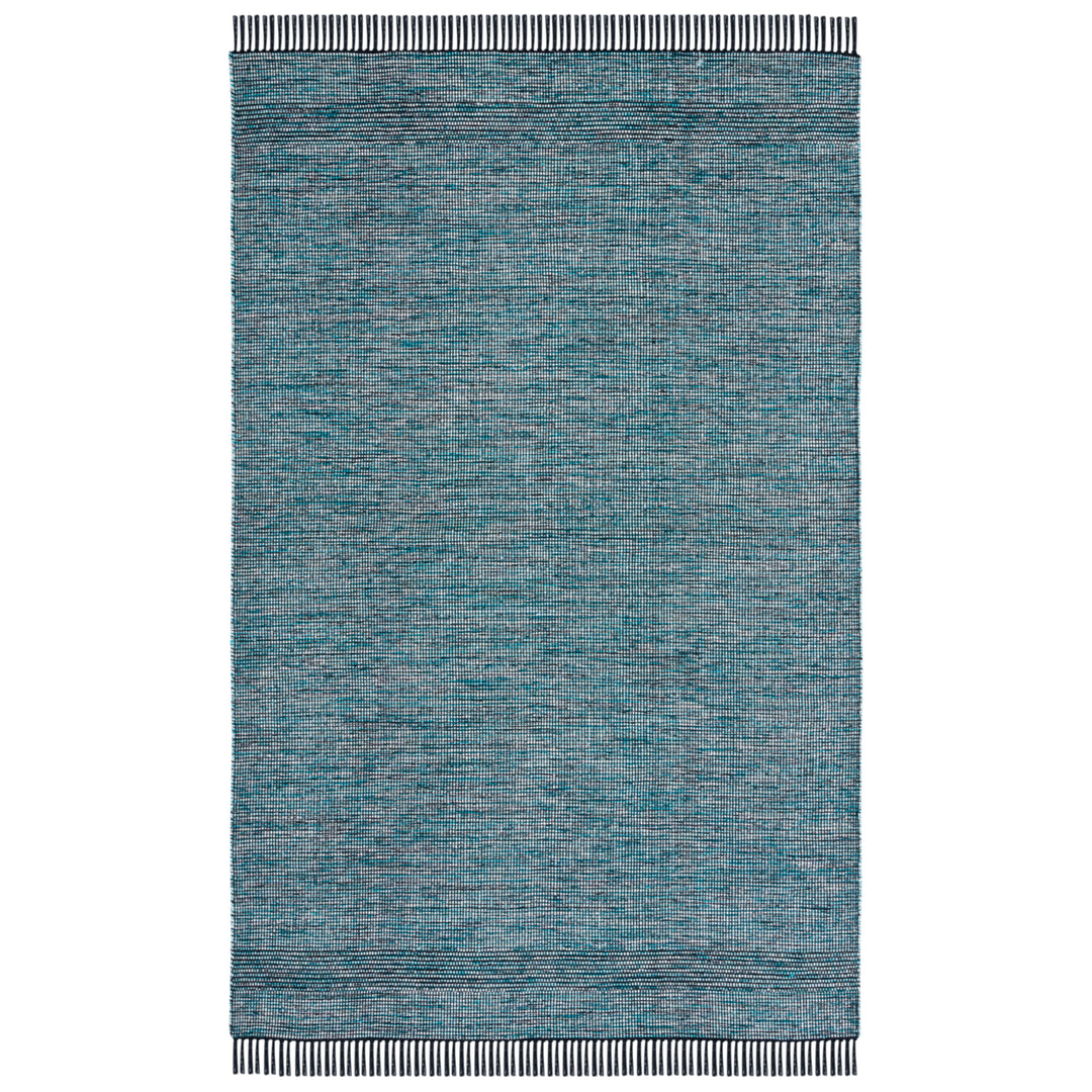 SAFAVIEH Montauk MTK620K Handwoven Turquoise / Black Rug Image 11