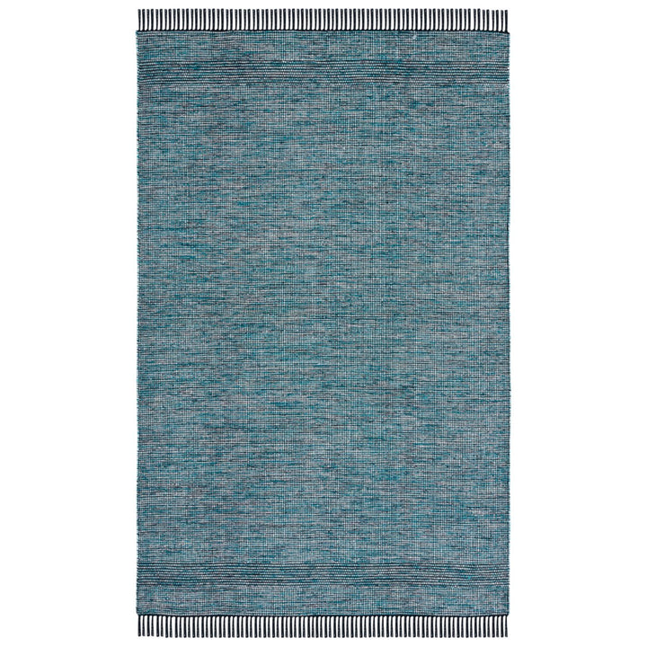 SAFAVIEH Montauk MTK620K Handwoven Turquoise / Black Rug Image 1