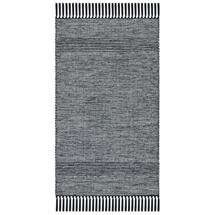 SAFAVIEH Montauk MTK620Y Light Green / Black Rug Image 1