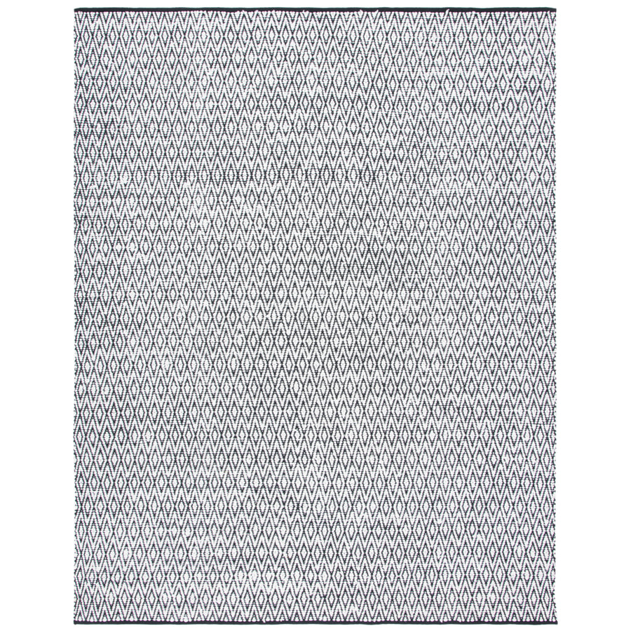 SAFAVIEH Montauk MTK621A Handwoven Ivory / Black Rug Image 1