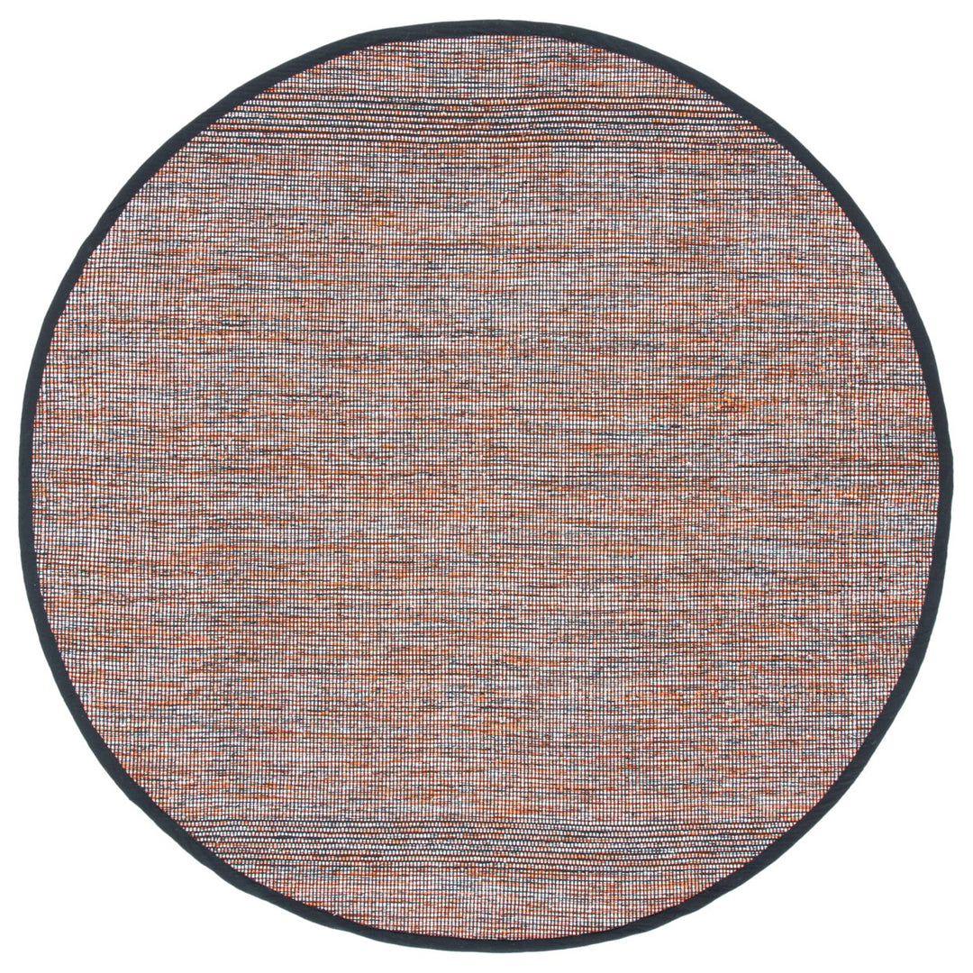 SAFAVIEH Montauk MTK620P Handwoven Orange / Black Rug Image 1