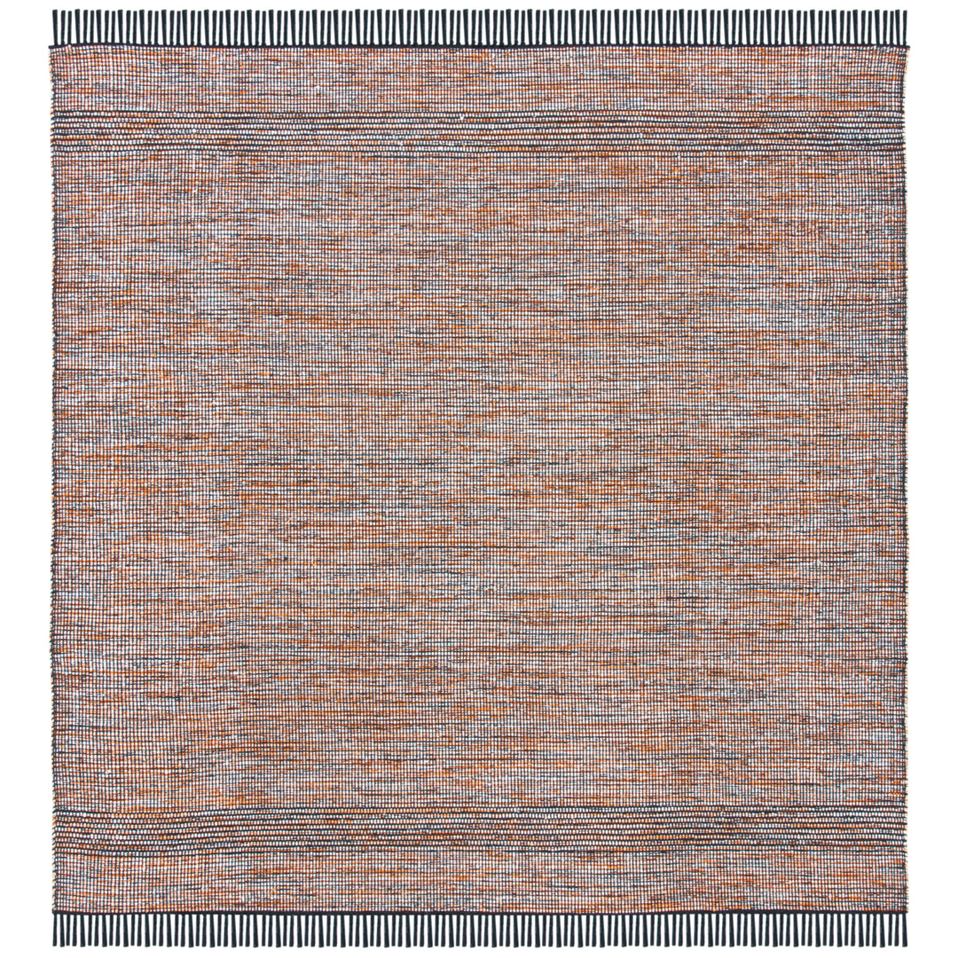 SAFAVIEH Montauk MTK620P Handwoven Orange / Black Rug Image 6