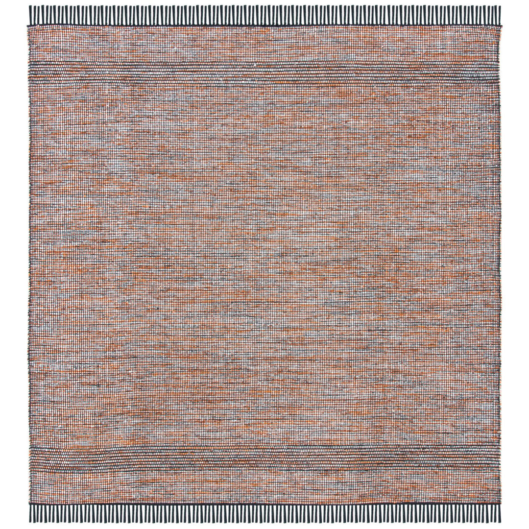 SAFAVIEH Montauk MTK620P Handwoven Orange / Black Rug Image 1