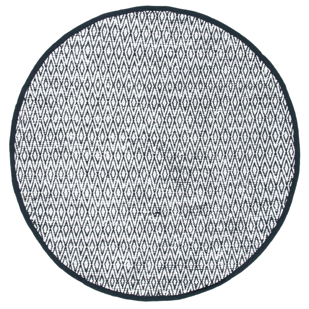 SAFAVIEH Montauk MTK621A Handwoven Ivory / Black Rug Image 1