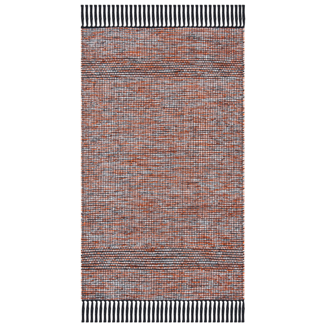 SAFAVIEH Montauk MTK620P Handwoven Orange / Black Rug Image 10