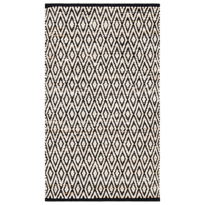 SAFAVIEH Montauk MTK621B Handwoven Beige / Black Rug Image 10