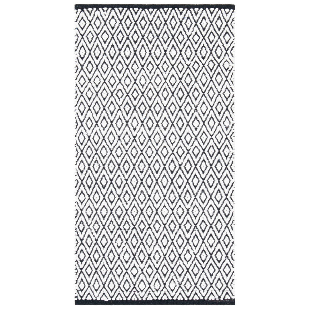 SAFAVIEH Montauk MTK621A Handwoven Ivory / Black Rug Image 10