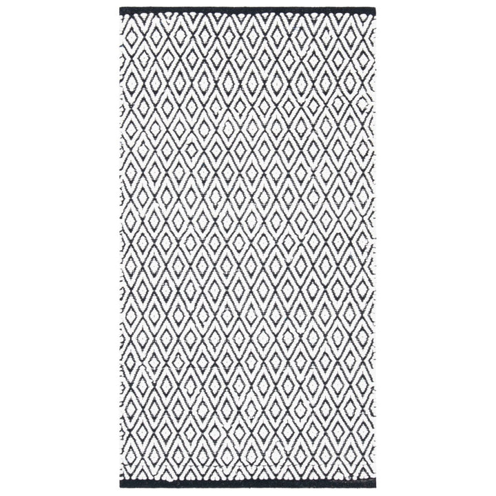 SAFAVIEH Montauk MTK621A Handwoven Ivory / Black Rug Image 1