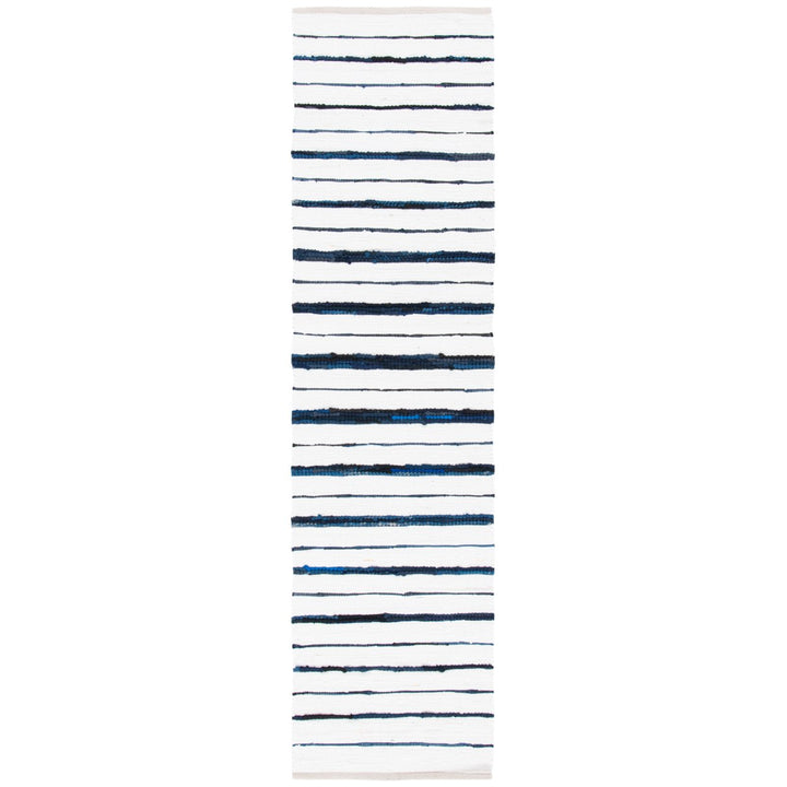 SAFAVIEH Montauk MTK623N Handwoven Navy / Ivory Rug Image 1