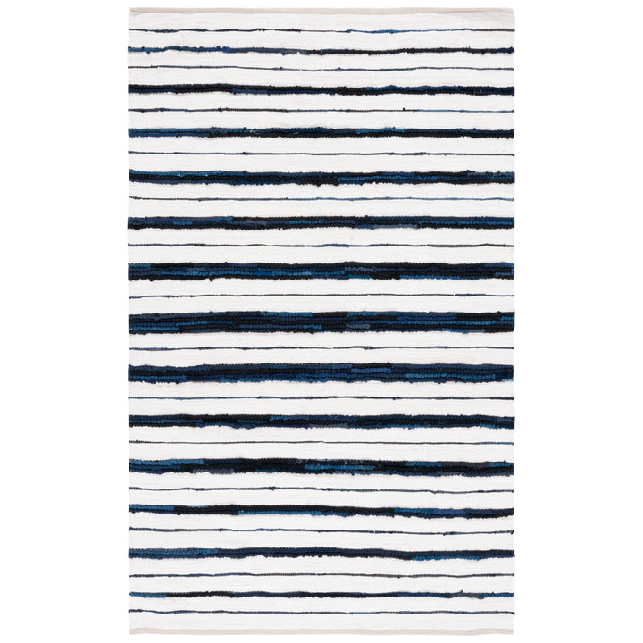 SAFAVIEH Montauk MTK623N Handwoven Navy / Ivory Rug Image 4