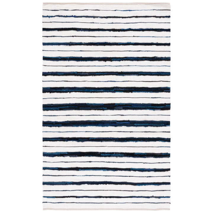 SAFAVIEH Montauk MTK623N Handwoven Navy / Ivory Rug Image 1