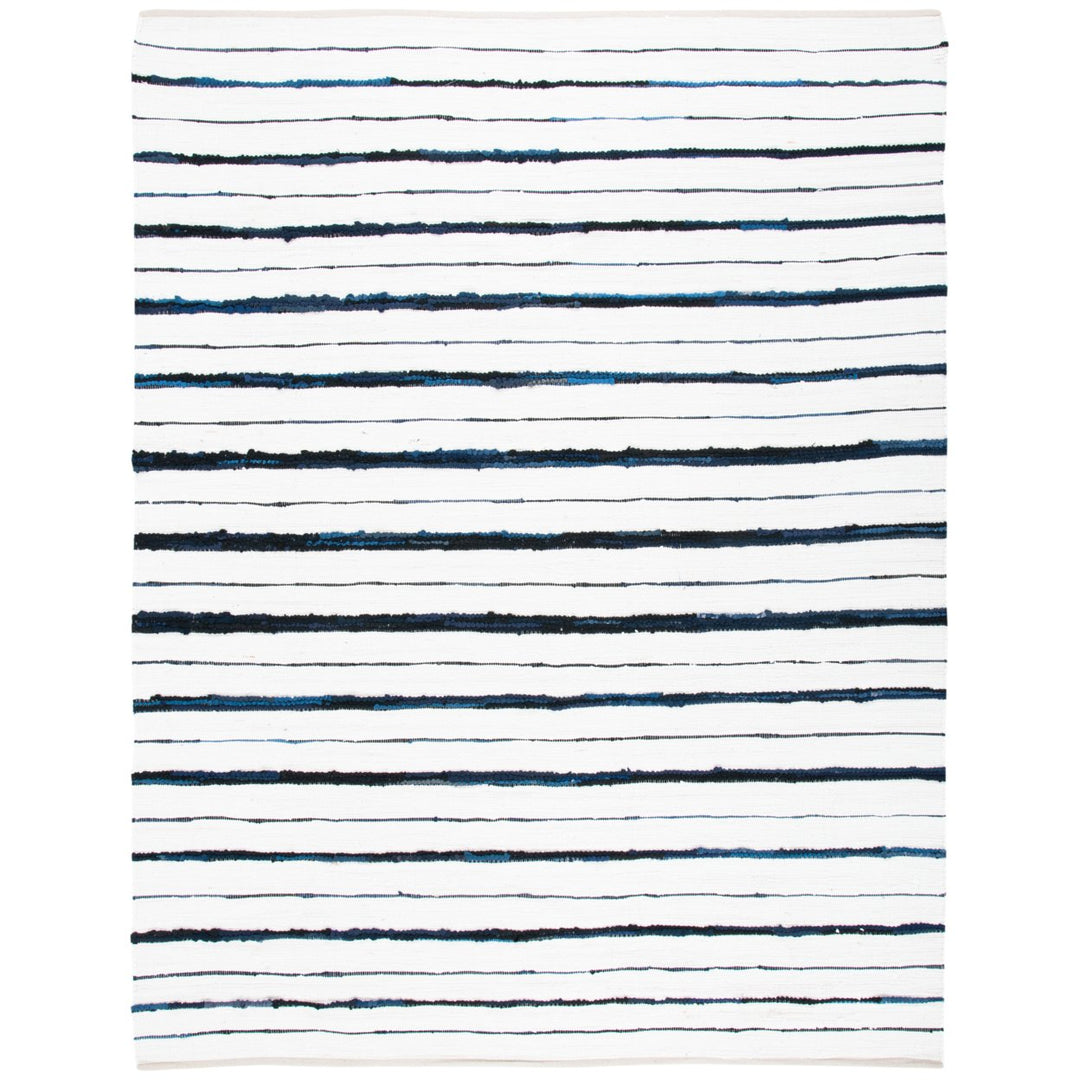 SAFAVIEH Montauk MTK623N Handwoven Navy / Ivory Rug Image 1