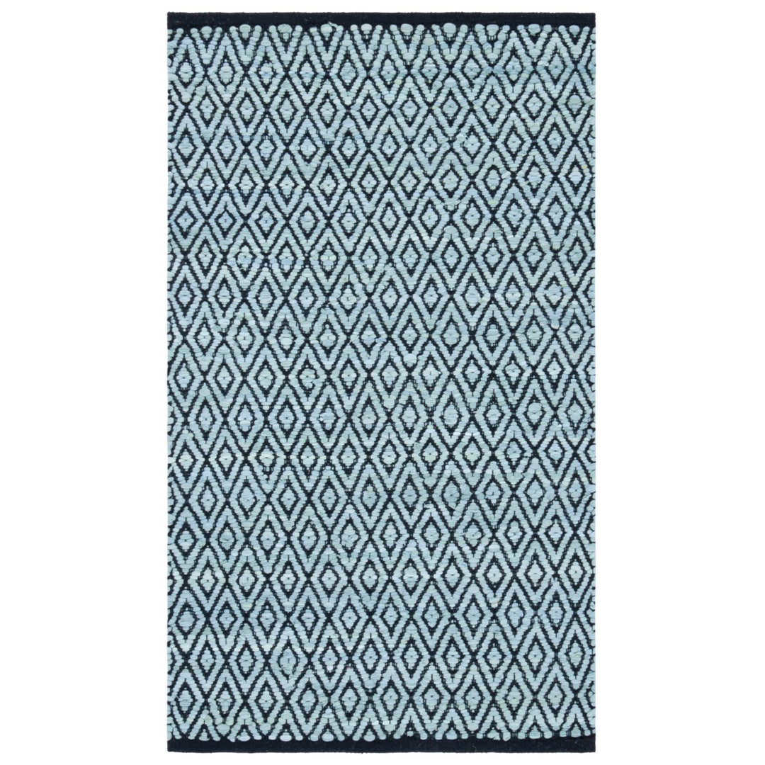 SAFAVIEH Montauk MTK621Y Handwoven Green / Black Rug Image 1