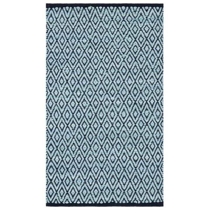 SAFAVIEH Montauk MTK621Y Handwoven Green / Black Rug Image 1