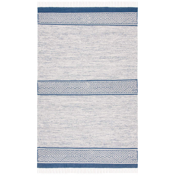 SAFAVIEH Montauk MTK651N Handmade Ivory / Navy Rug Image 2