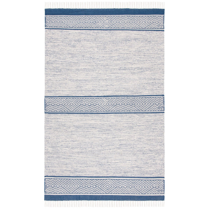 SAFAVIEH Montauk MTK651N Handmade Ivory / Navy Rug Image 1