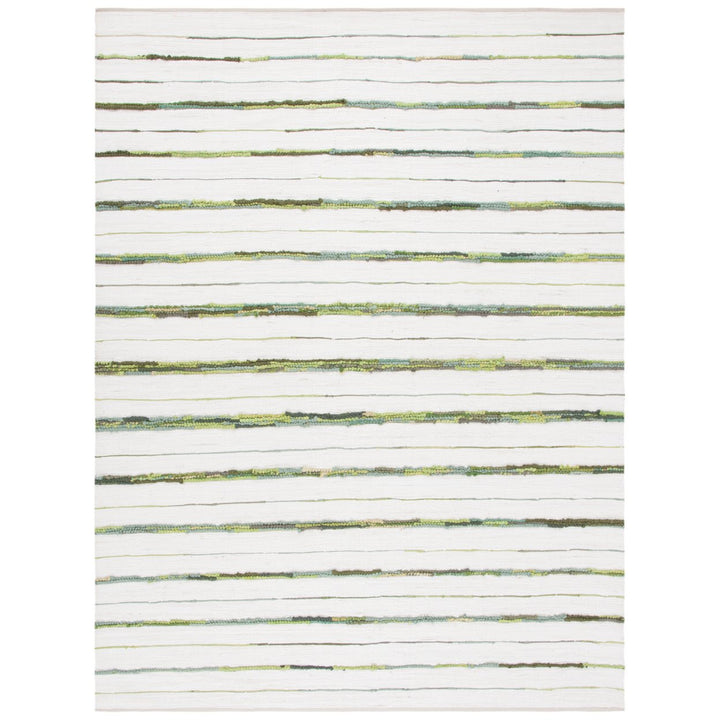 SAFAVIEH Montauk MTK623Y Handwoven Green / Ivory Rug Image 1