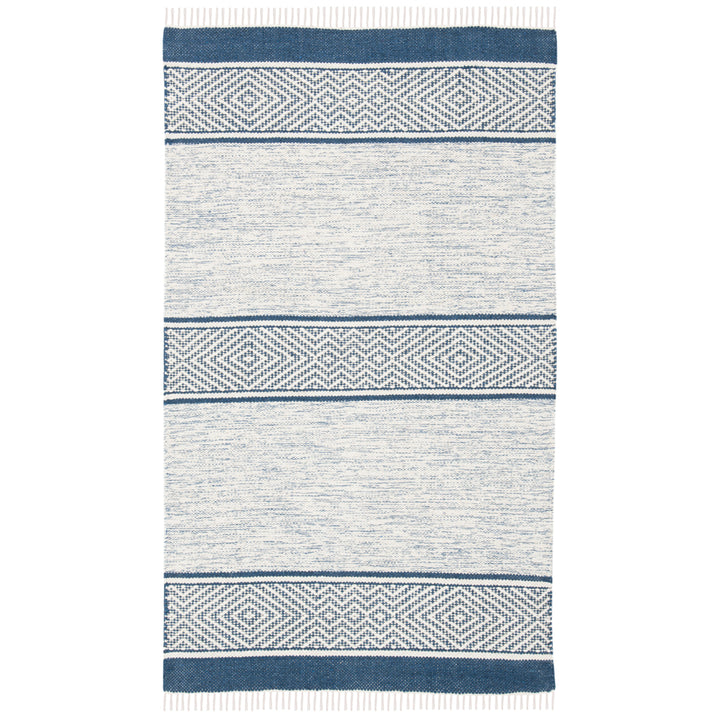 SAFAVIEH Montauk MTK651N Handmade Ivory / Navy Rug Image 10