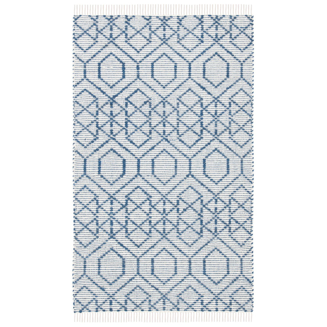 SAFAVIEH Montauk MTK652N Handmade Navy / Beige Rug Image 9