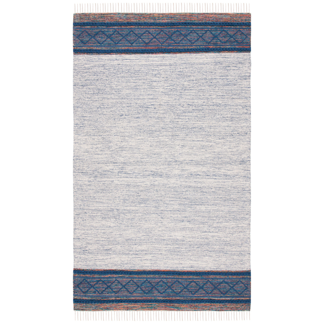 SAFAVIEH Montauk MTK653N Handmade Navy / Beige Rug Image 1