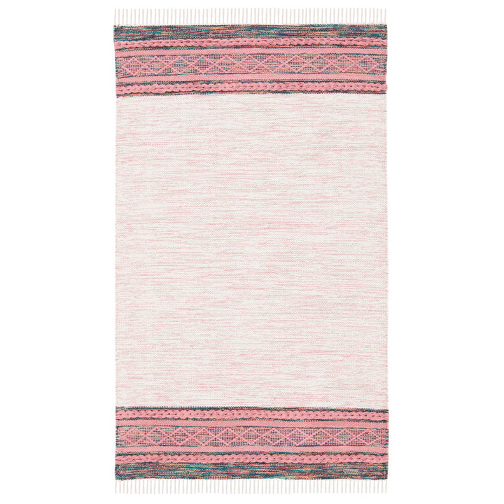 SAFAVIEH Montauk MTK653U Handmade Pink / Beige Rug Image 2