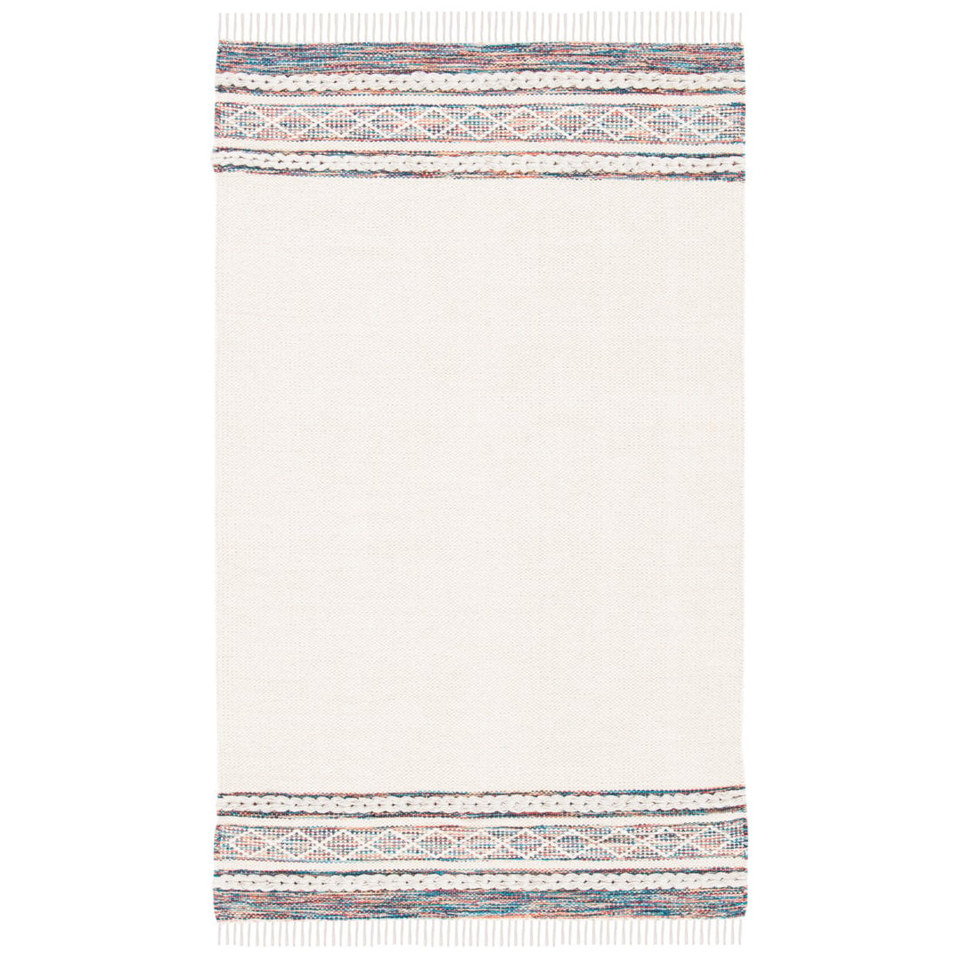 SAFAVIEH Montauk MTK653B Handmade Beige / Blue Rug Image 1