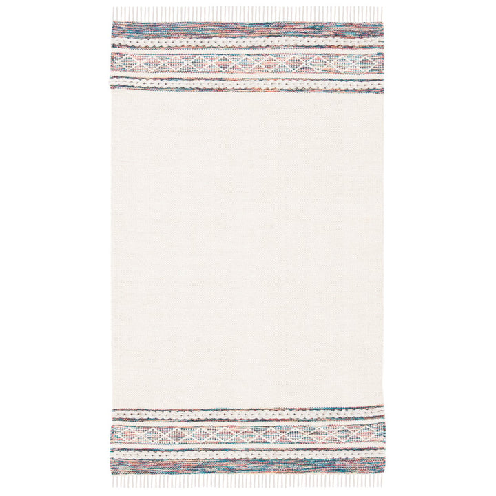 SAFAVIEH Montauk MTK653B Handmade Beige / Blue Rug Image 1