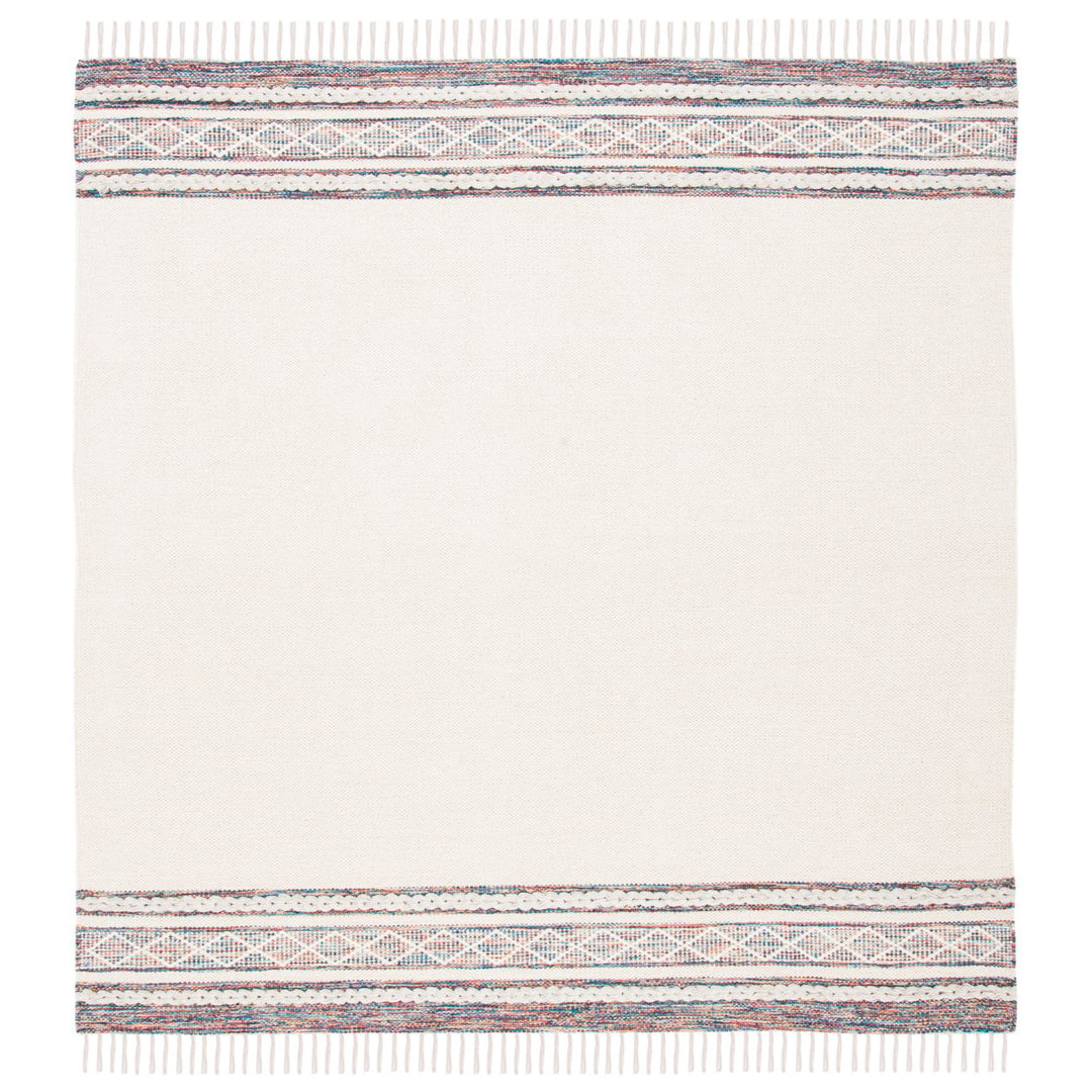 SAFAVIEH Montauk MTK653B Handmade Beige / Blue Rug Image 1